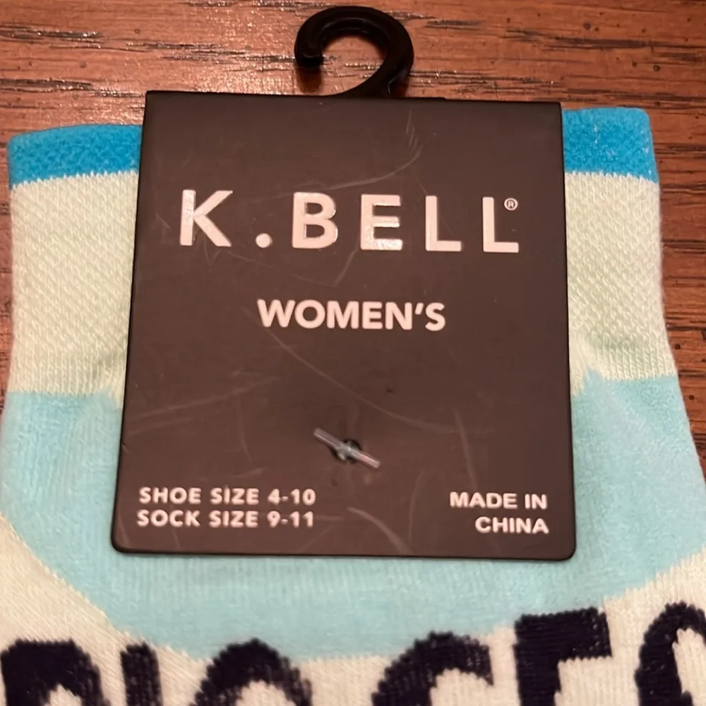 K.‎ Bell Pisces crew socks, NWT